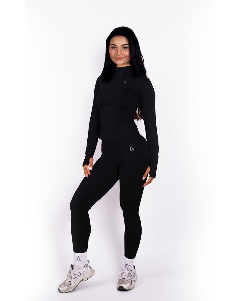 Kelly | Half Zip Long Sleeve Top - TTB2