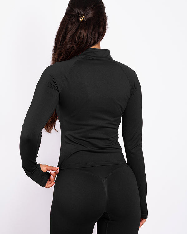 Kelly | Half Zip Long Sleeve Top - TTB2