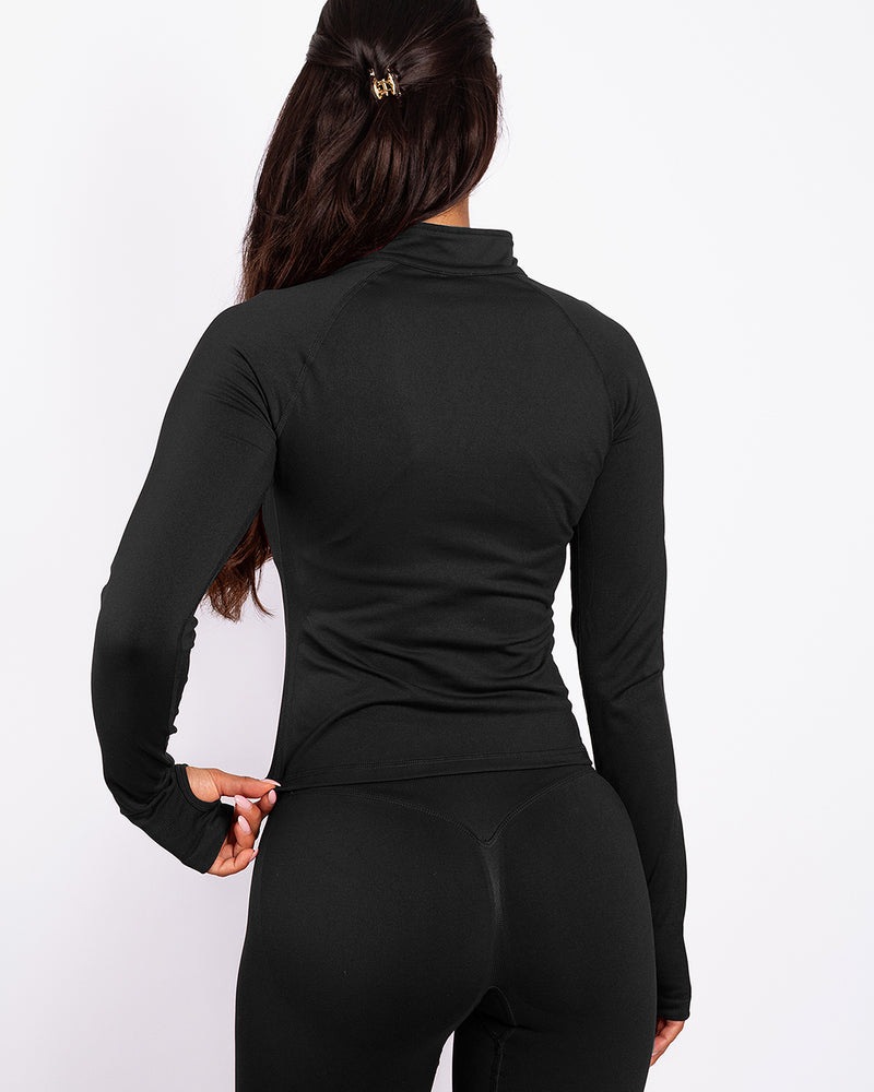 Kelly | Half Zip Long Sleeve Top - TTB2