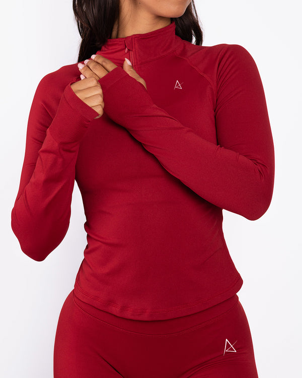 Kelly | Half Zip Long Sleeve Top - TTB4