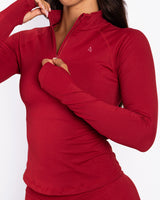Kelly | Half Zip Long Sleeve Top - TTB3